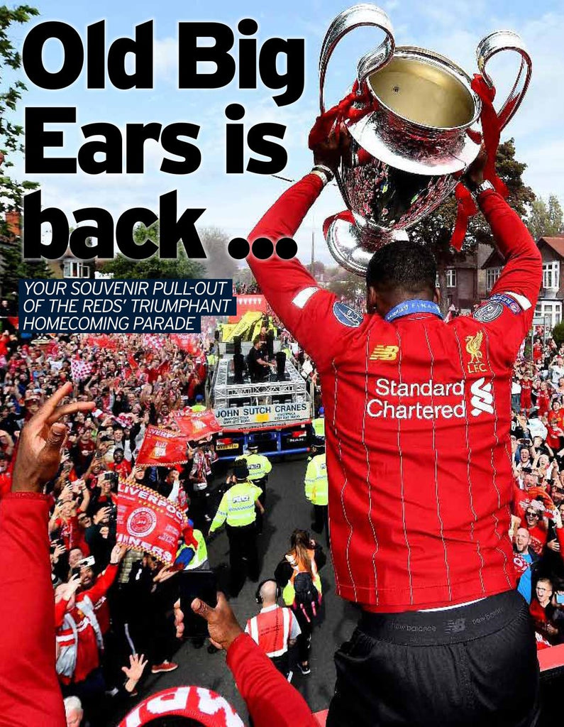 LIVERPOOL v SPURS THE HOMECOMING "LIVERPOOL ECHO" Monday 3rd June
