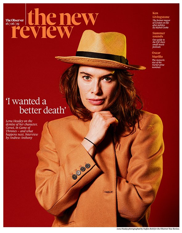 OBSERVER new review 16 June 2019 - Lena Headey Cover + exclusive interview