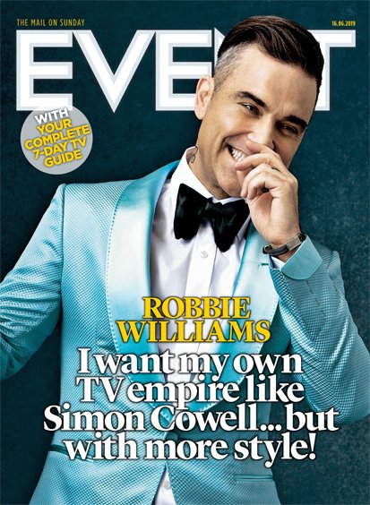 UK Event Magazine 16th June 2019: Robbie Williams Cover Interview