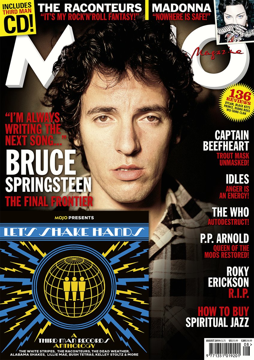MOJO magazine August 2019 #309 Bruce Springsteen Madonna The Raconteurs