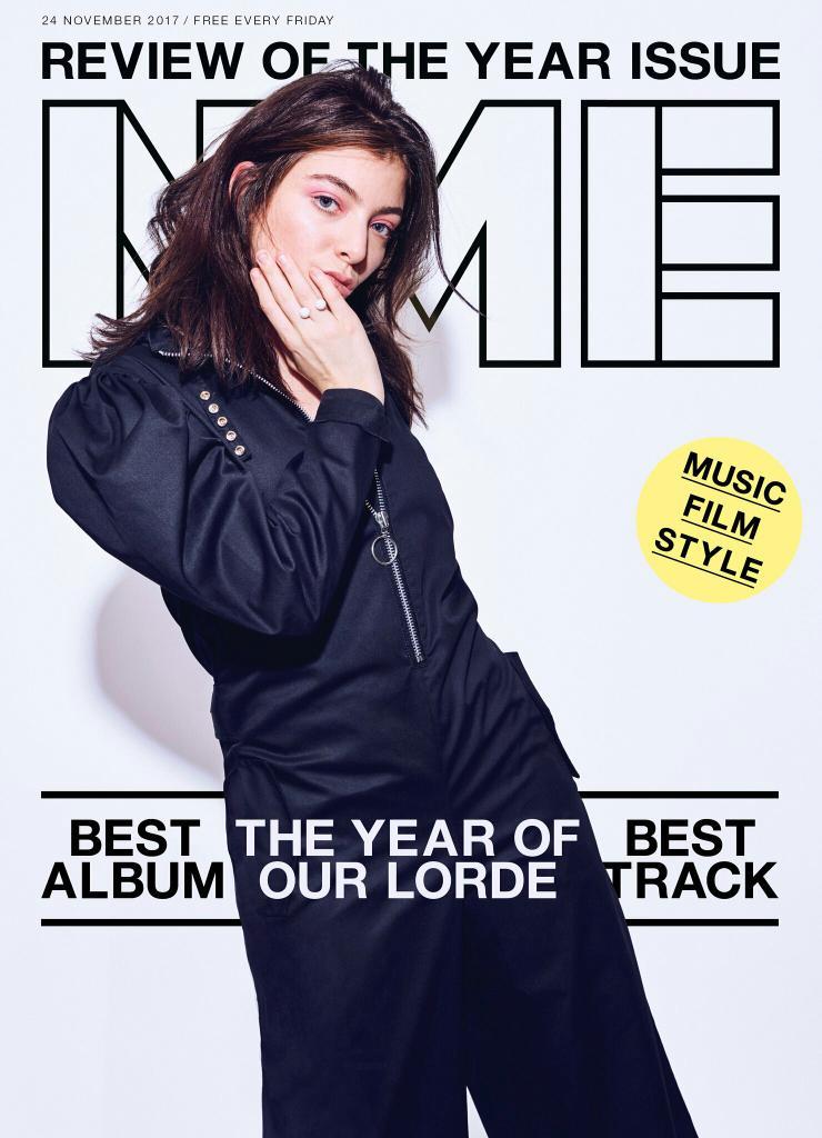 NME Magazine November 2017 - Lorde Photo Cover - Review of the Year
