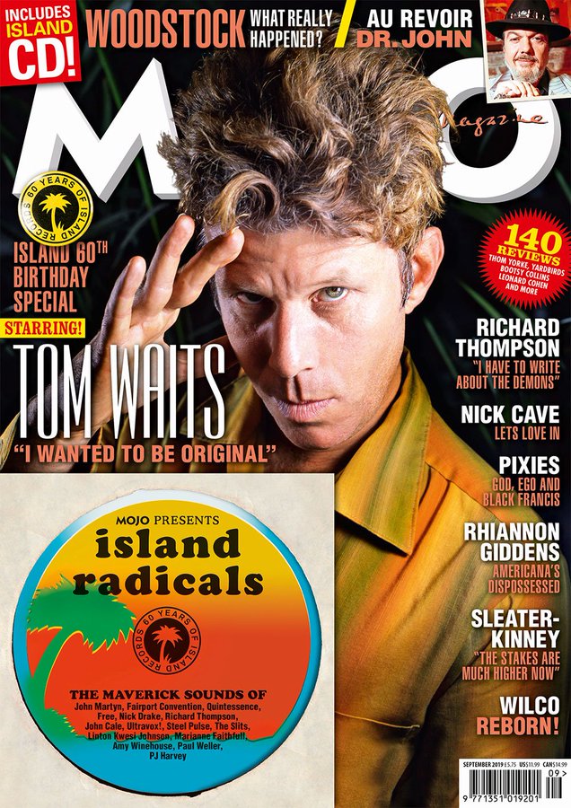 MOJO magazine September 2019: TOM WAITS COVER AND FEATURE + FREE CD