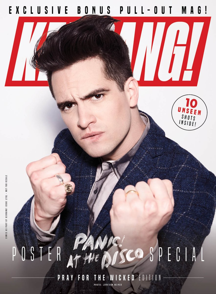 Kerrang! July 2019: Brendon Urie (Panic! At The Disco) 10 Unseen Poster Special