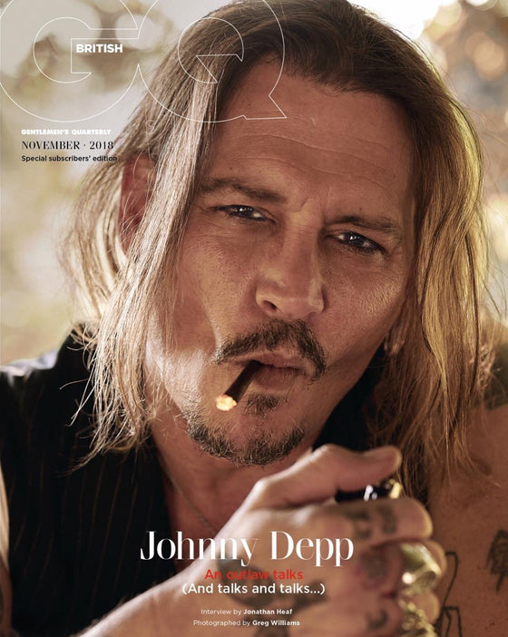 British GQ Magazine November 2018: Johnny Depp Cover
