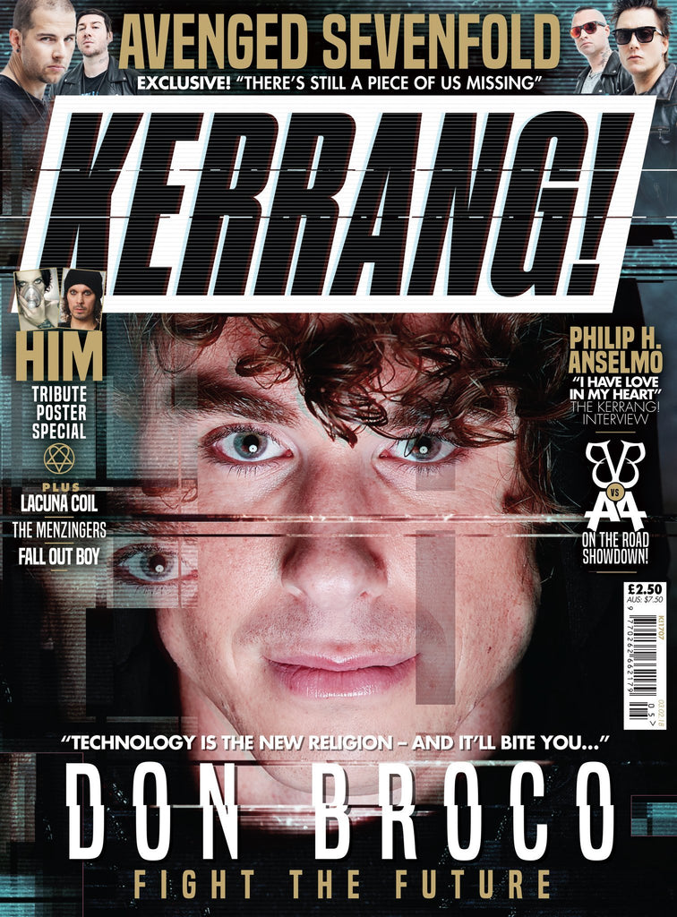 KERRANG! Feb 2018: DON BROCO Avenged Sevenfold VILLE VALO Him POSTER SPECIAL