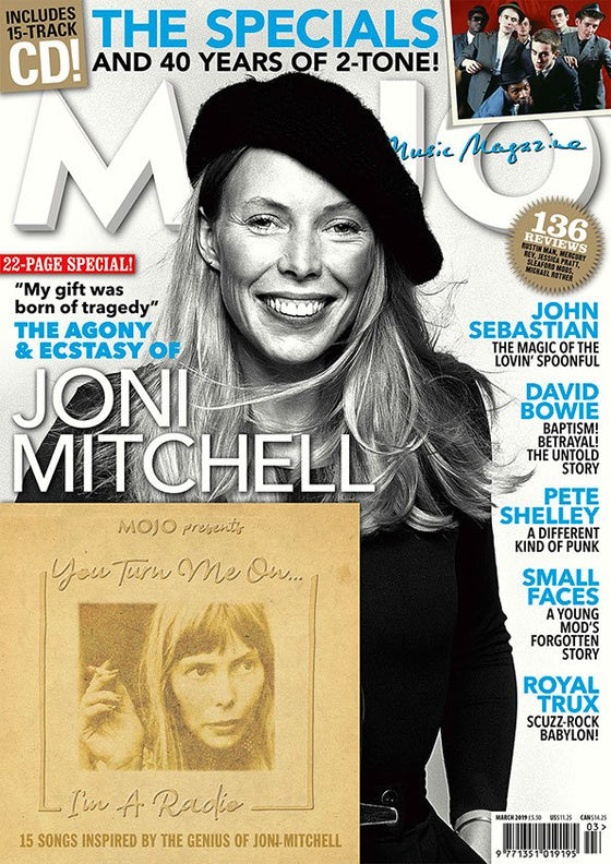 UK Mojo Magazine March 2019 JONI MITCHELL 22 Pages & You Turn Me On CD