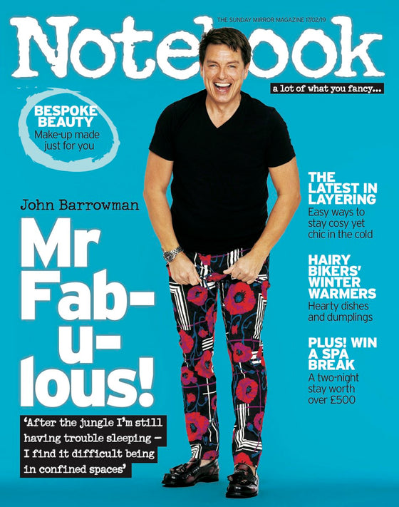UK Notebook Magazine February 2019: JOHN BARROWMAN COVER AND FEATURE