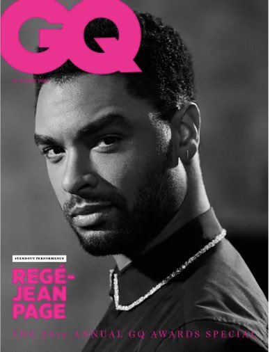 British GQ Magazine October 2021 Rege-Jean Page Bridgerton Collectors Cover