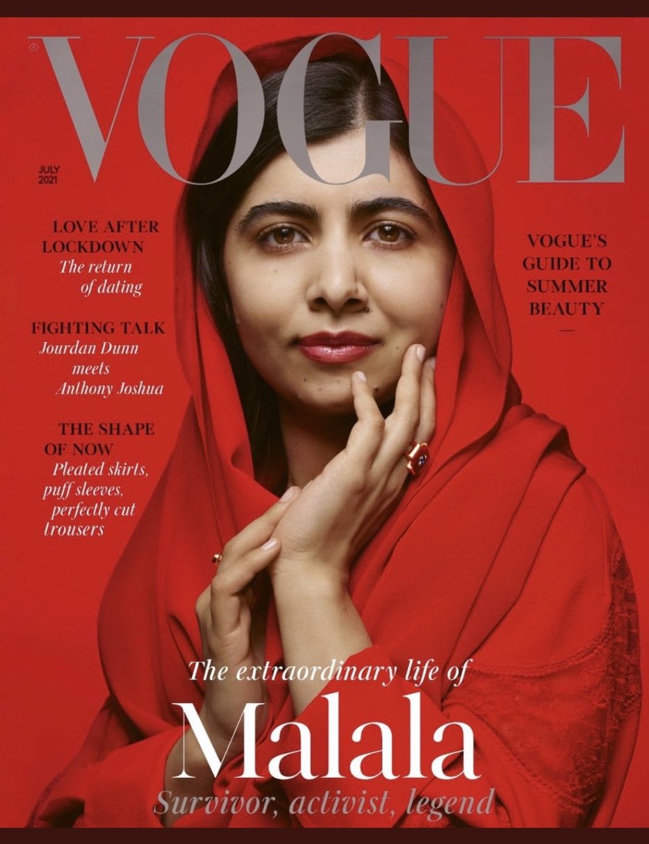 UK Vogue Magazine July 2021: MALALA COVER FEATURE