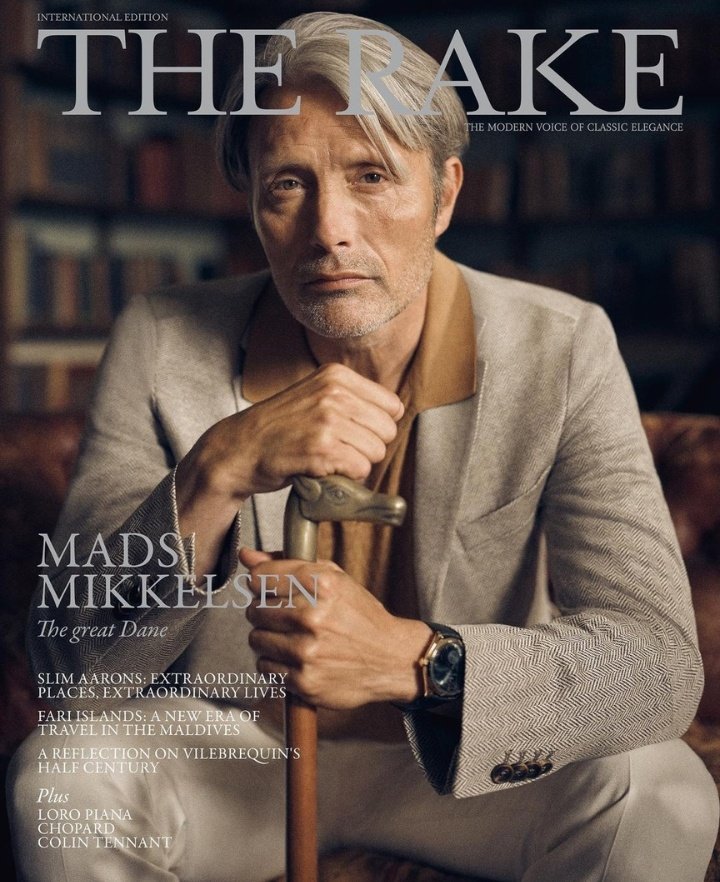 Mads Mikkelsen for The Rake -  June 2021