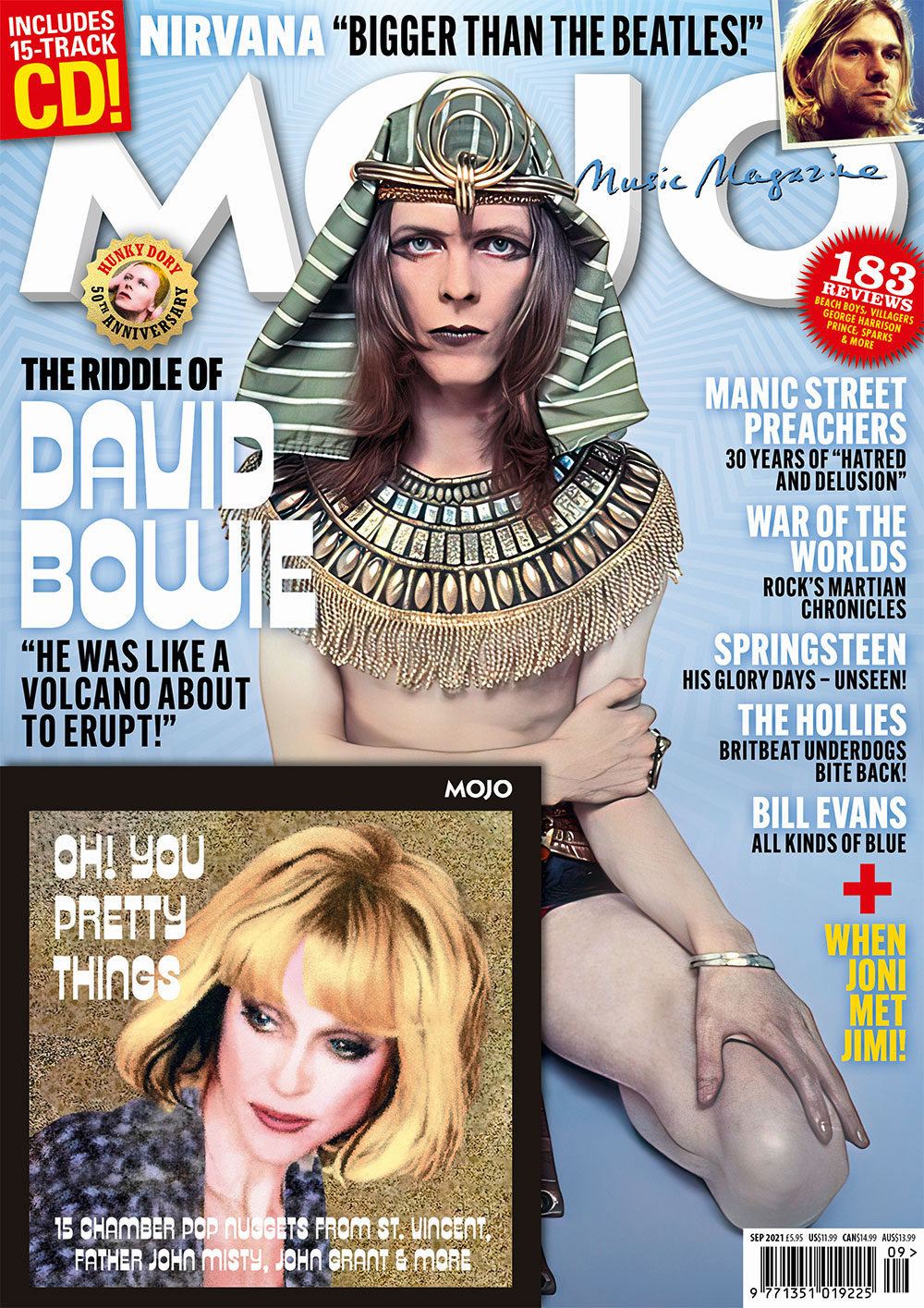 MOJO Magazine #334 – September 2021: David Bowie Bruce Springsteen The Hollies