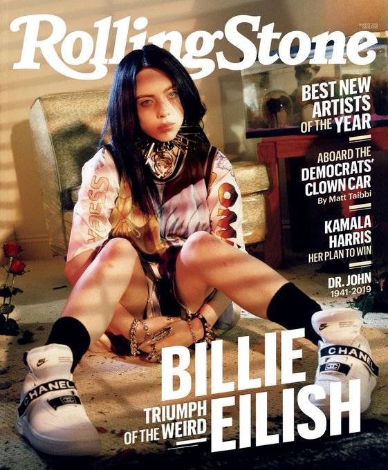 US Rolling Stone Magazine August 2019: BILLIE EILISH COVER STORY