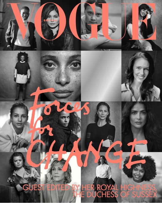 MEGHAN MARKLE GUEST EDITS - VOGUE MAGAZINE UK SEPTEMBER 2019 BRITISH EDITION