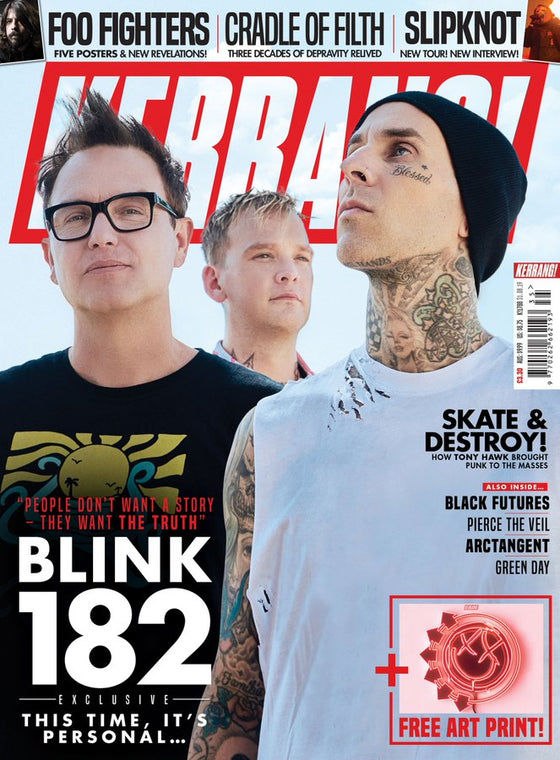KERRANG! magazine Aug 2019: BLINK 182 Interview + Art Print (Slipknot interview)
