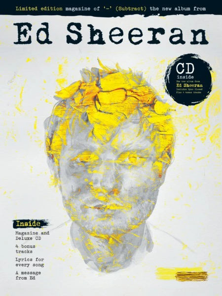 Ed Sheeran Subtract Magazine + Deluxe CD Album with 4 Bonus Tracks