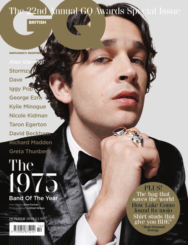 British GQ Magazine October 2019: MATTY HEALY (The 1975) Limited Edition Cover