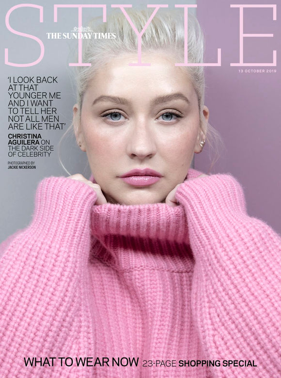 SUNDAY TIMES STYLE magazine 13 October 2019 CHRISTINA AGUILERA Cover Feature