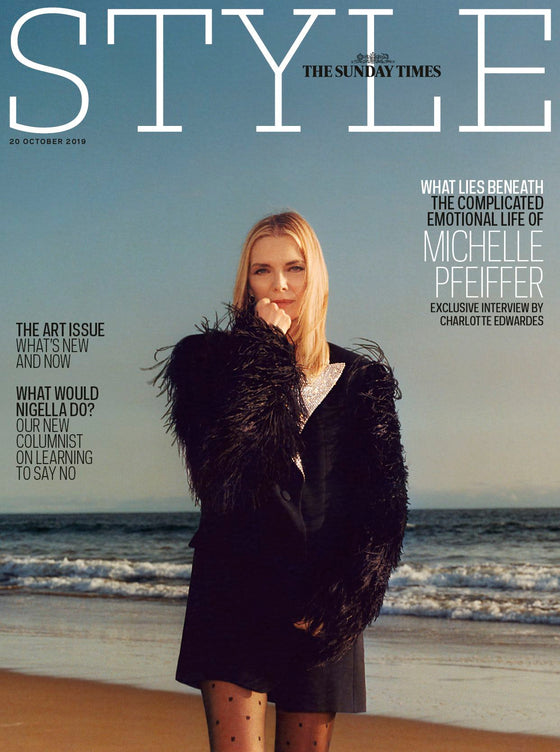 SUNDAY TIMES STYLE magazine 20 October 2019 MICHELLE PFEIFFER Cover Feature