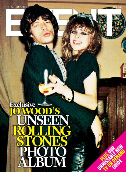 EVENT magazine 20 October 2019: JO WOOD (Ronnie) THE ROLLING STONES PHOTO ALBUM