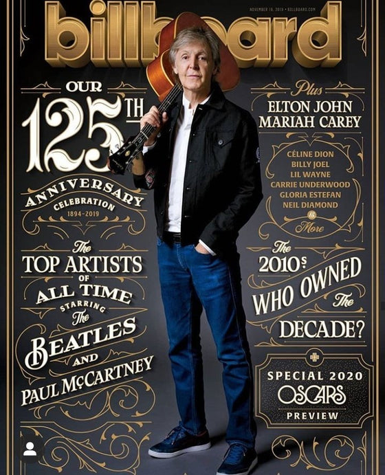 PAUL MCCARTNEY - US BILLBOARD MAGAZINE - NOVEMBER 2019