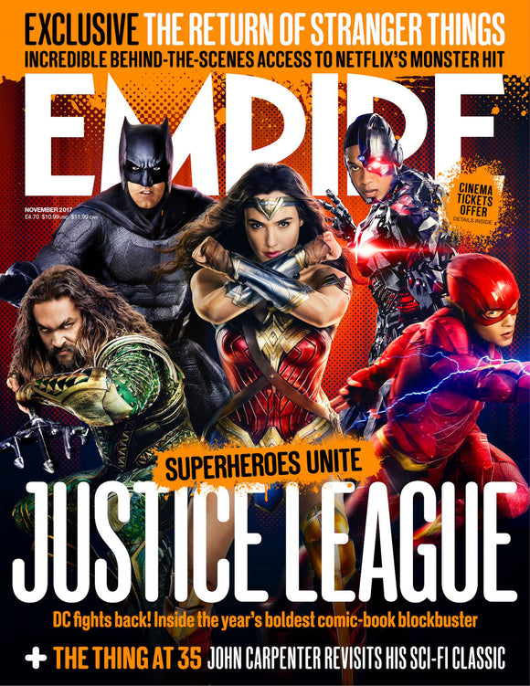 Justice League Empire Magazine Cover November 2017