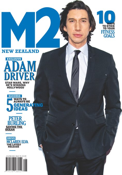 M2 New Zealand Magazine 2020 Adam Driver Cover Interview