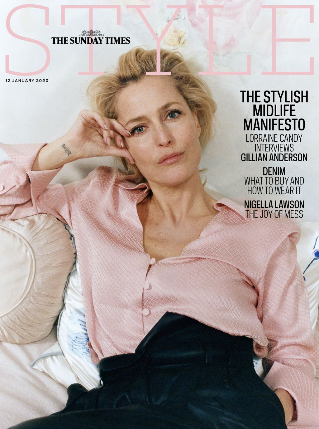 STYLE magazine 12 January 2020 Gillian Anderson cover and interview