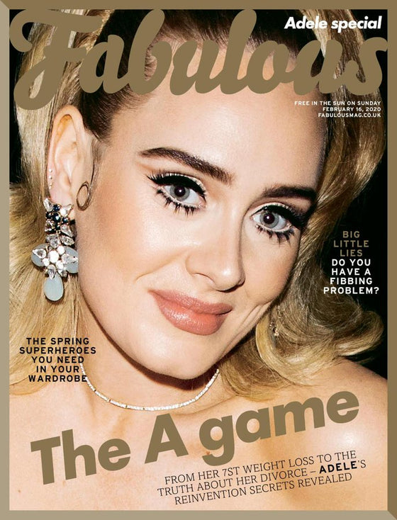 UK Fabulous Magazine February 2020: ADELE PHOTO COVER FEATURE
