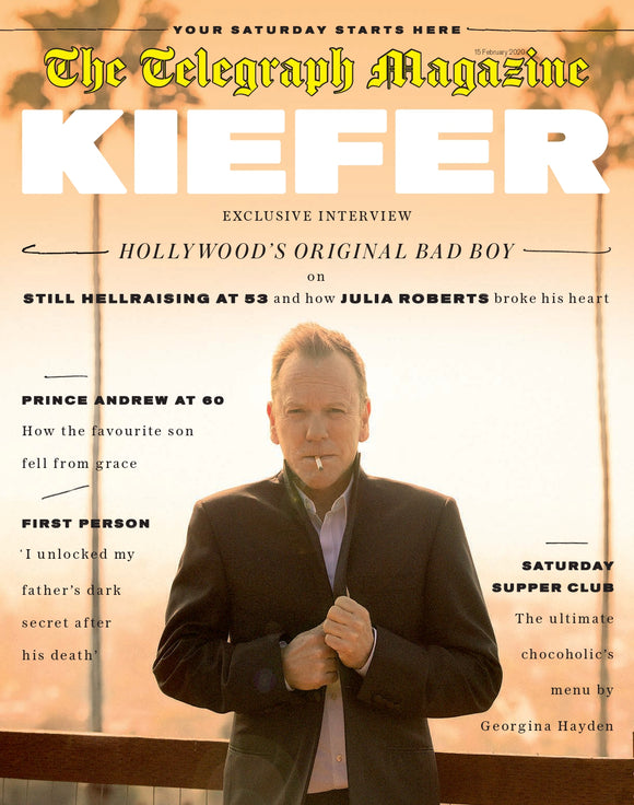TELEGRAPH magazine February 2020 Kiefer Sutherland cover and interview