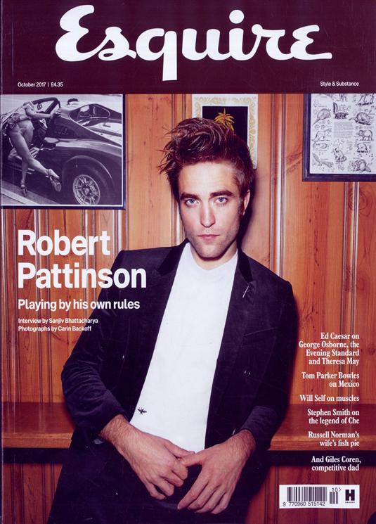 ESQUIRE UK Magazine October 2017 Robert Pattinson Regular Cover