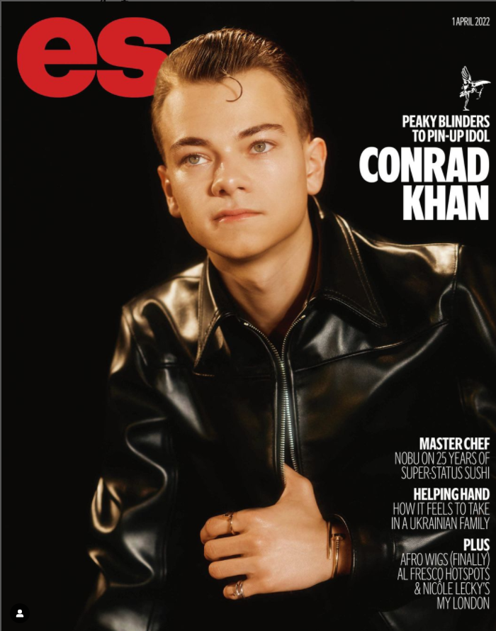 London ES Magazine 1 April 2022: CONRAD KHAN PEAKY BLINDERS EXCLUSIVE