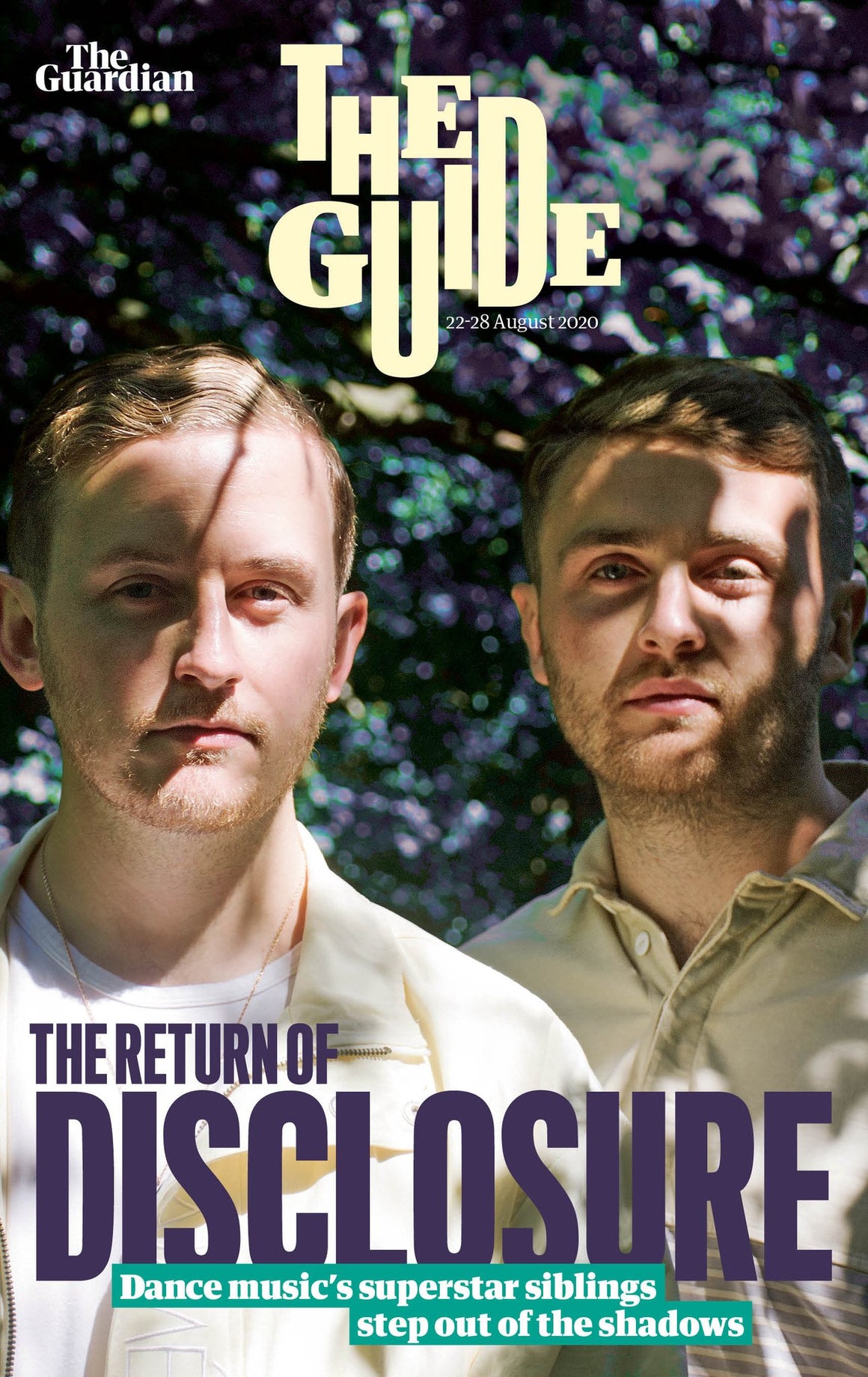 UK GUIDE Magazine August 2020: DISCLOSURE COVER AND FEATURE Robert Pattinson