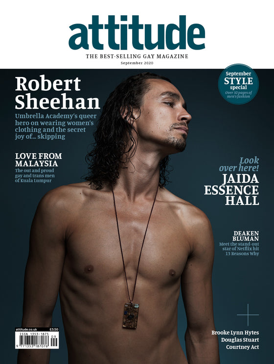 UK Attitude Magazine September 2020: ROBERT SHEEHAN THE UMBRELLA ACADEMY