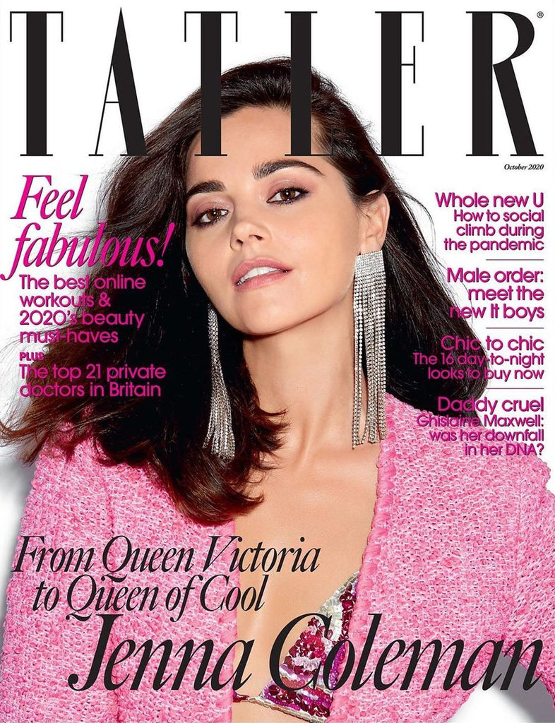 UK Tatler Magazine OCTOBER 2020: JENNA COLEMAN COVER FEATURE