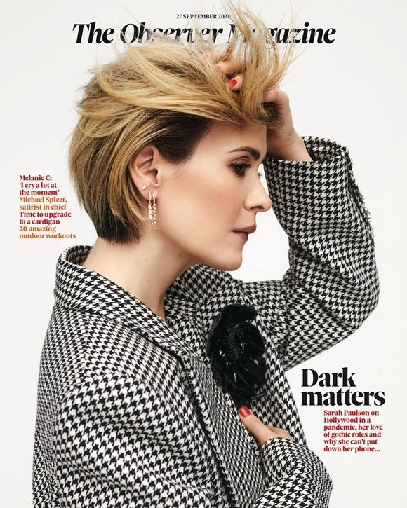 OBSERVER magazine 27 September 2020 Sarah Paulson cover and interview