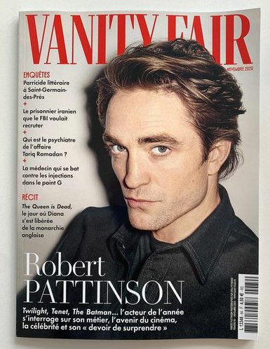 Vanity Fair France November 2020: Robert Pattinson Cover