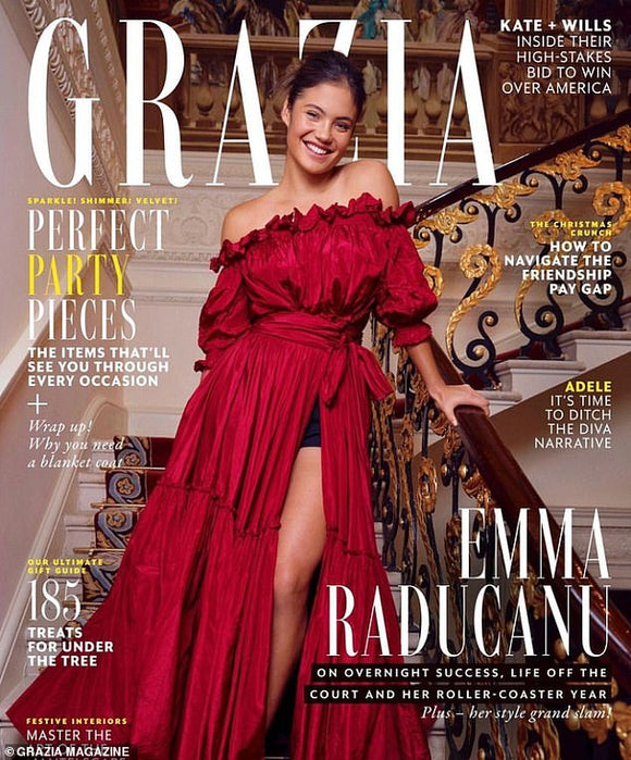Grazia magazine December 2022 Emma Raducanu
