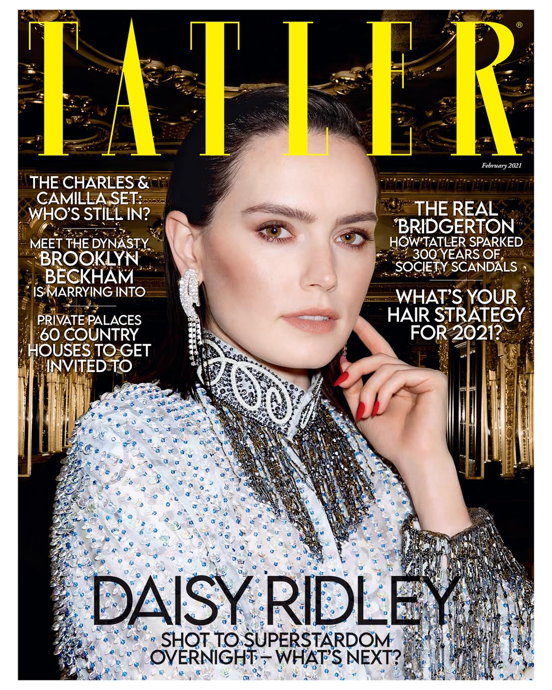 UK Tatler Magazine February 2021: Daisy Ridley Cover