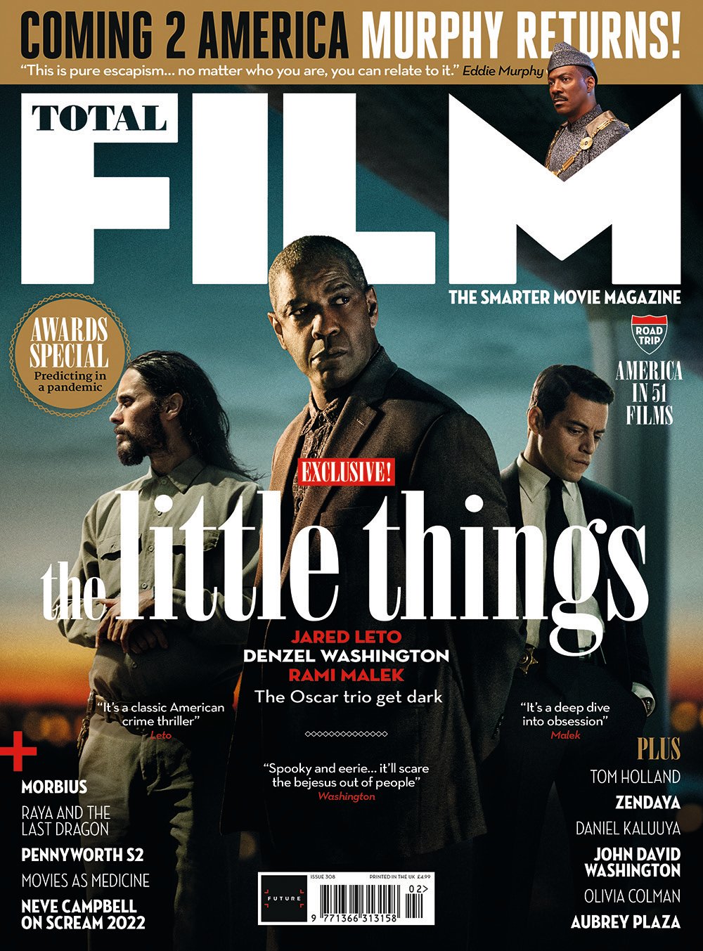 UK Total Film Magazine #308: the little things EXCLUSIVE Jared Leto Rami Malek