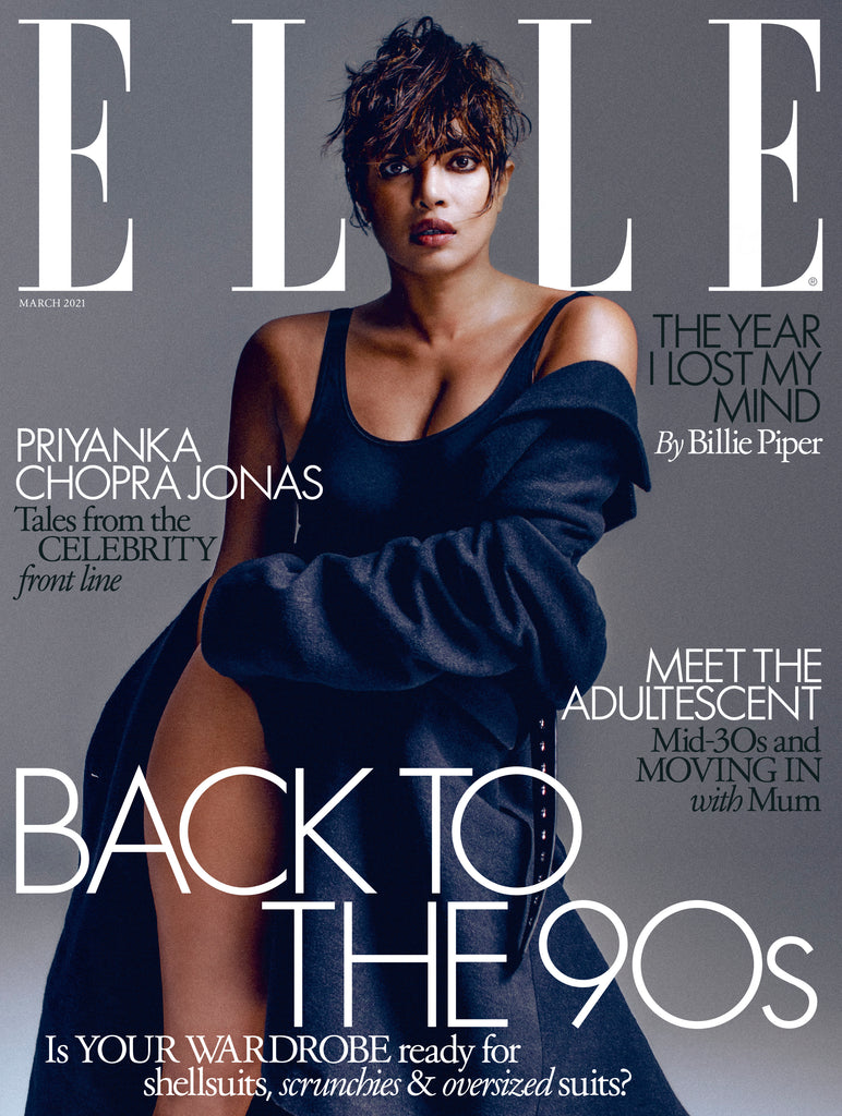 PRIYANKA CHOPRA JONAS ELLE MAGAZINE UK MARCH 2021 NEW - BILLIE PIPER