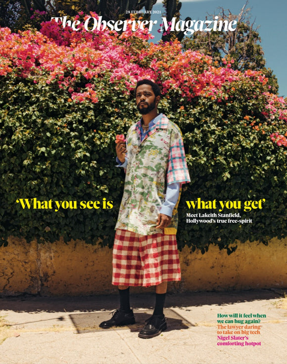 OBSERVER magazine 28 February 2021 Lakeith Stanfield cover and interview