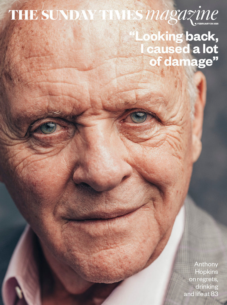 UK SUNDAY TIMES Magazine Feb 2021: SIR ANTHONY HOPKINS COVER