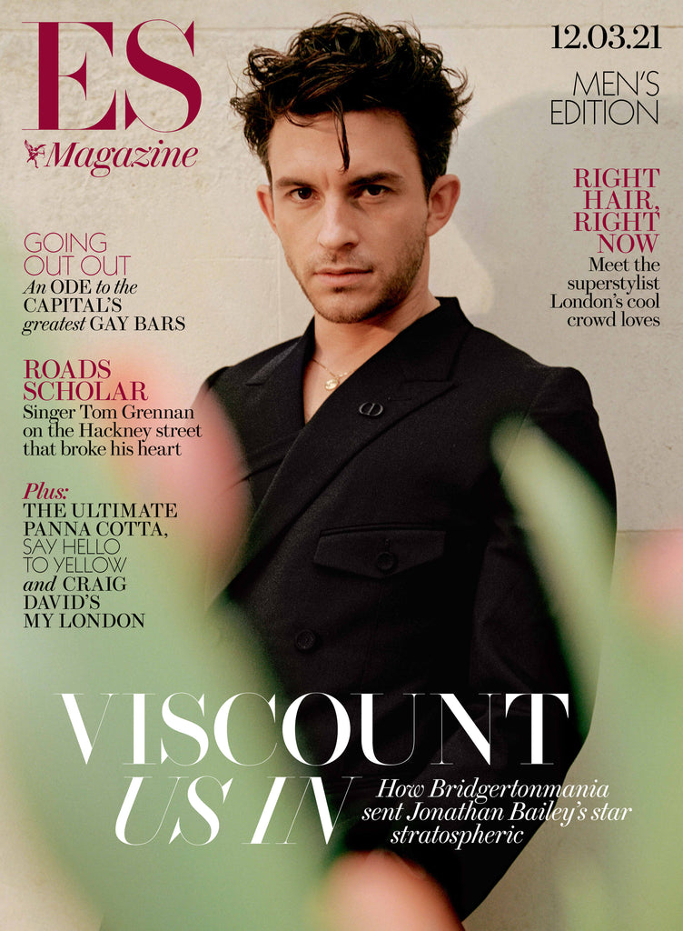 London ES Magazine March 2021: Jonathan Bailey Bridgerton Cover
