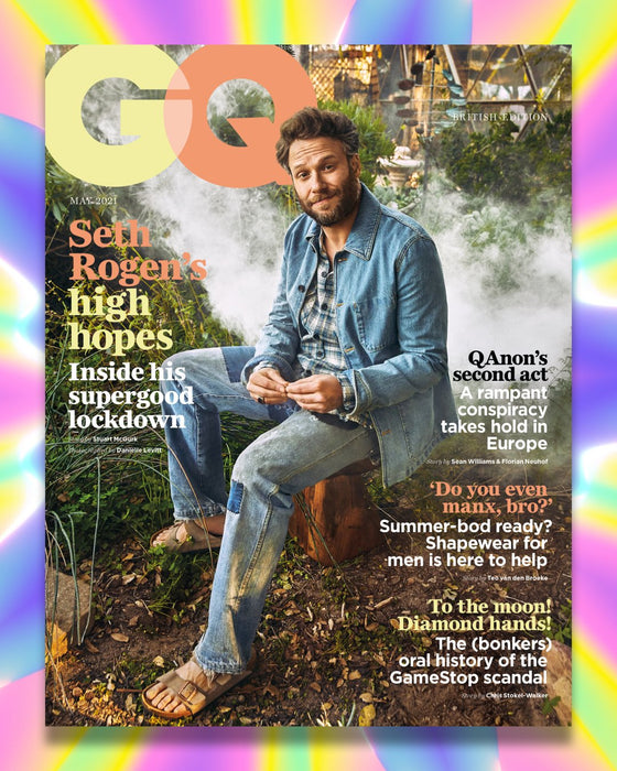 British GQ Magazine May 2021: SETH ROGEN COVER FEATURE
