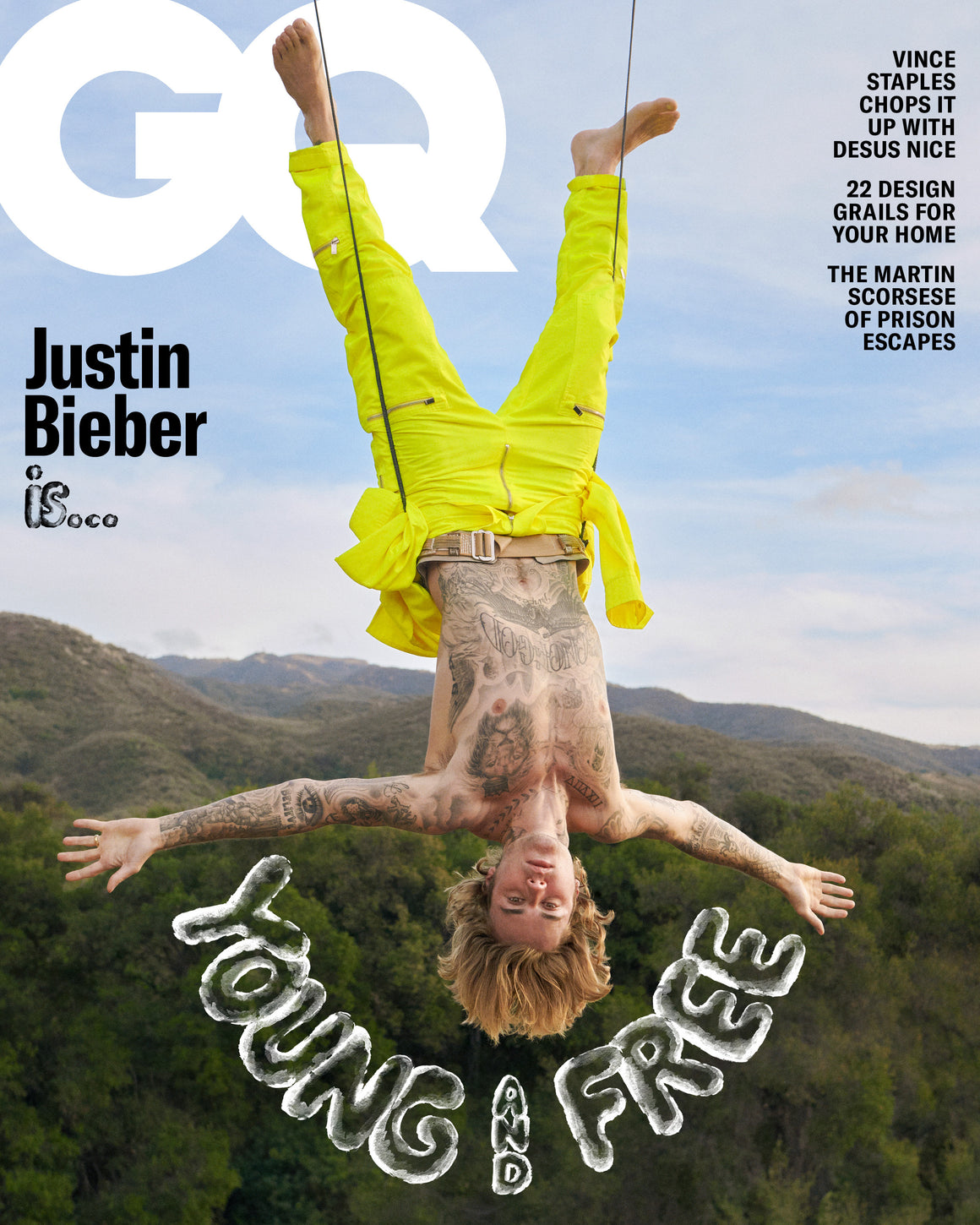 JUSTIN BIEBER GQ USA Magazine MAY 2021~Freedom