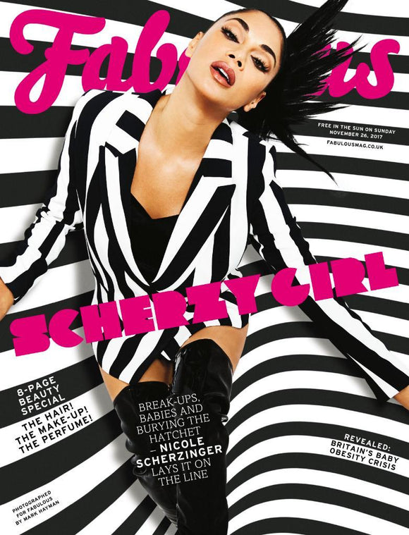 UK Fabulous Magazine November 2017: NICOLE SCHERZINGER COVER & INTERVIEW