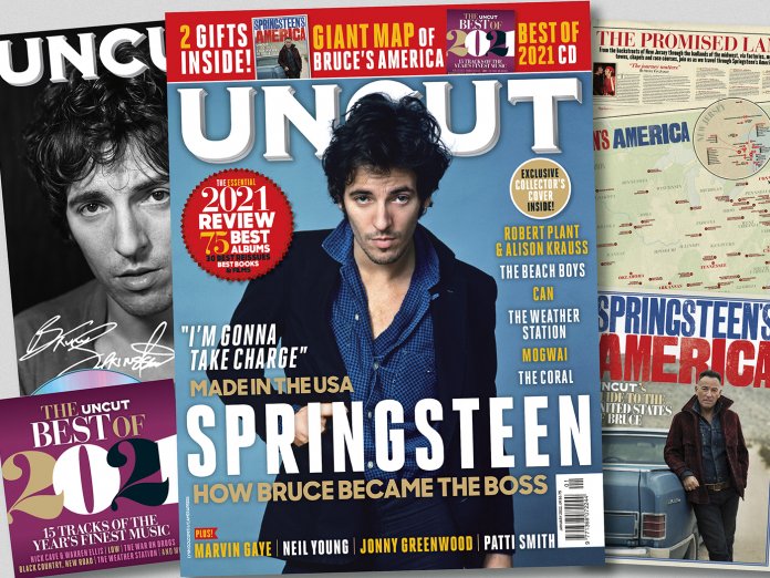 UNCUT Magazine January 2022 Bruce Springsteen + Springsteen's America Map & CD