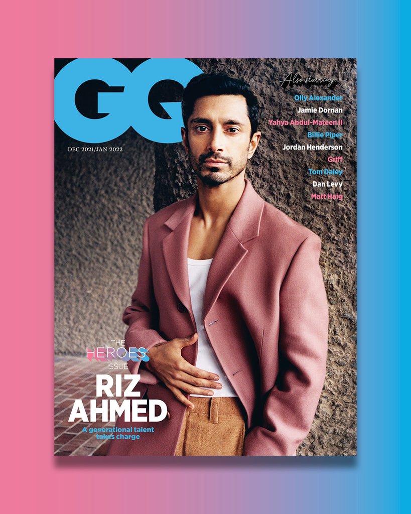 British GQ Magazine Dec 2021 Riz Ahmed Collectors Cover