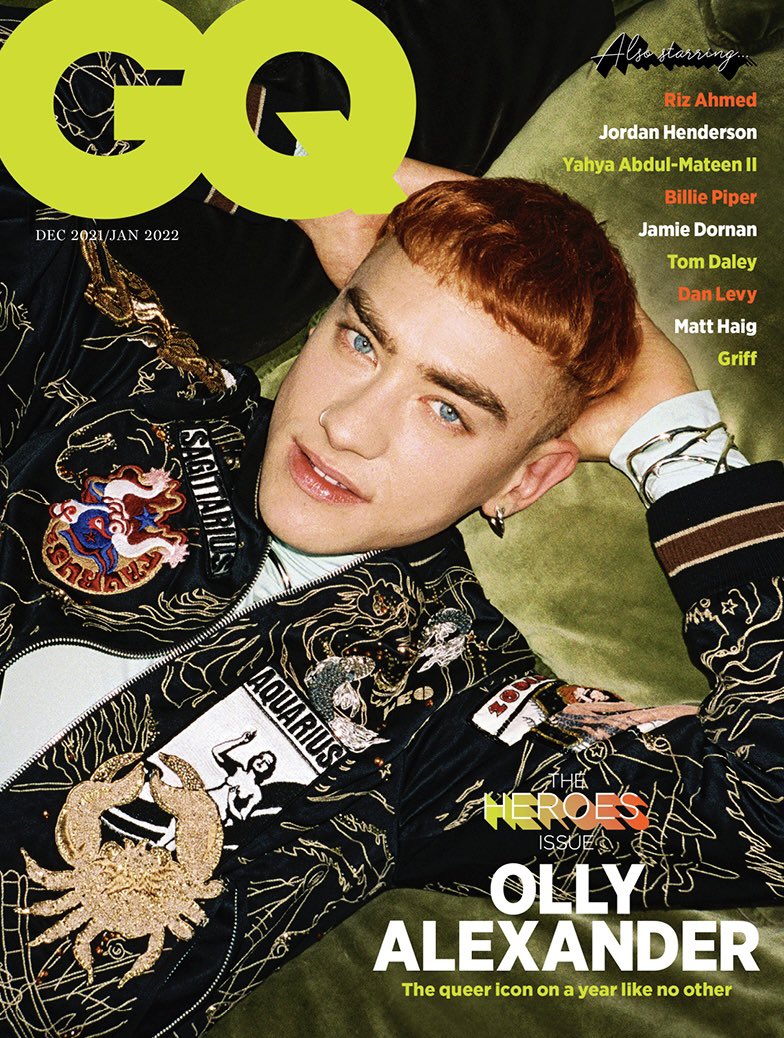 British GQ Magazine Dec 2021 OLLY ALEXANDER Years & Years Collectors Cover