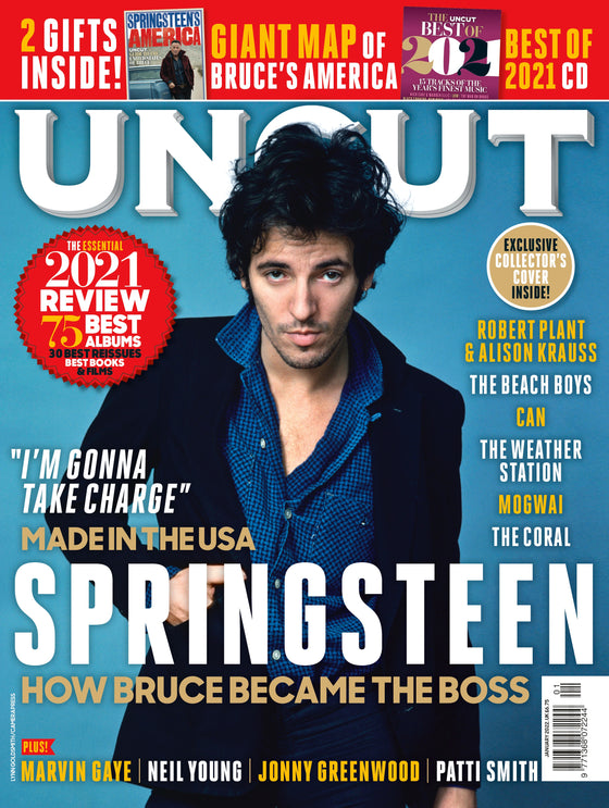 UNCUT Magazine January 2022 Bruce Springsteen + Springsteen's America Map & CD